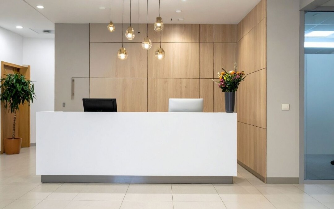 Halle d'entrée moderne d'une entreprise